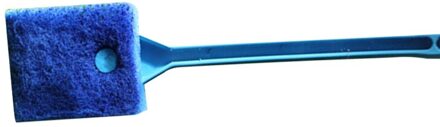 Aquarium Reinigingsborstel Tool Verwijder Algen Glazen Aquarium Schraper Spons Cleaner MD7 blauw 40cm