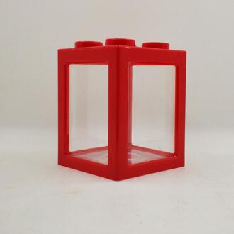 Aquarium Stapelen Ecologische Emmer Aquarium Algen Bal Spider Doos Kleine Mini Reptiel Rij Cilinder Landschap Seawe rood