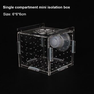 Aquarium Transparant Aquarium Kleine Lade Incubator Fokken Doos Productie Doos Enkele En Dubbele Multi-Raster Isolatie Box xxs