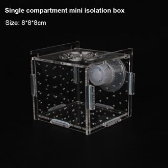 Aquarium Transparante Aquarium Kleine Bak Incubator Fokken Doos Productie Doos Enkele En Dubbele Multi-Raster Isolatie Box 02