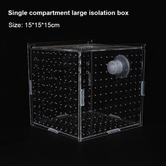 Aquarium Transparante Aquarium Kleine Bak Incubator Fokken Doos Productie Doos Enkele En Dubbele Multi-Raster Isolatie Box 05