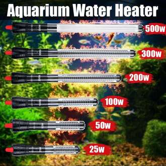 Aquarium Verwarming Staaf 25-500W Automatische Thermostaat Temperatuur Glas Water Heater Met Beschermhoes Aquarium Accessoire 200W
