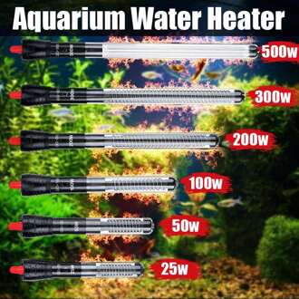 Aquarium Verwarming Staaf 25-500W Automatische Thermostaat Temperatuur Glas Water Heater Met Beschermhoes Aquarium Accessoire 300W