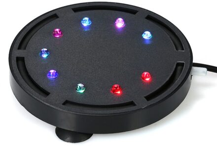 Aquarium Waterdichte Verlichting Led Bubble Air Licht Kleurrijke Vis Decoratie Waskolf Lamp Ronde Plug Air Licht 10.5cm Q9