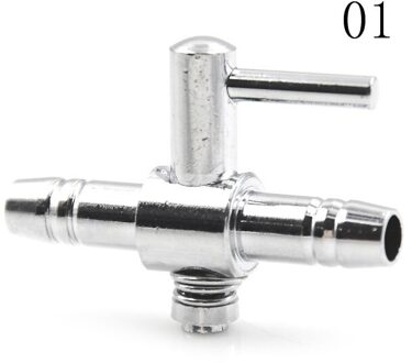 Aquarium Zuurstof Buis Rvs Distributeur Zuurstof Flow Control Valve Aquarium Zuurstof Pomp Verkoperd Nikkel Shunt A1