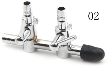 Aquarium Zuurstof Buis Rvs Distributeur Zuurstof Flow Control Valve Aquarium Zuurstof Pomp Verkoperd Nikkel Shunt A2
