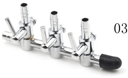 Aquarium Zuurstof Buis Rvs Distributeur Zuurstof Flow Control Valve Aquarium Zuurstof Pomp Verkoperd Nikkel Shunt A3