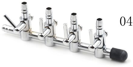 Aquarium Zuurstof Buis Rvs Distributeur Zuurstof Flow Control Valve Aquarium Zuurstof Pomp Verkoperd Nikkel Shunt A4