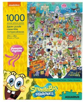 Aquarius SPONGEBOB SQUAREPANTS - Cast - Puzzle 1000P