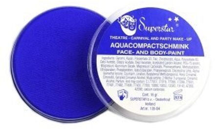 Aquaschmink Superstar int. blauw - 16 gr - 043