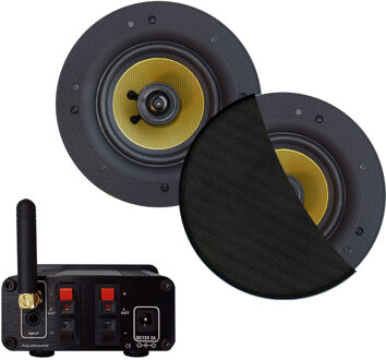 Aquasound Bluetooth Audiosysteem Aquasound 70 Watt Met Samba Speakerset Mat Zwart Aquasound