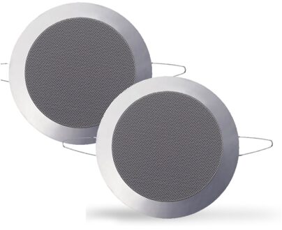 Aquasound Speakerset Aquasound Twist Spatwaterdicht 45 Watt 135 mm Mat Chroom Aquasound