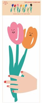 Aqumotic Paar Tulp Kunstbloem Nep Boeket Nep Bloem Voor Bruiloft Decoratie Bloemen Thuis Garen Decor roze en oranje