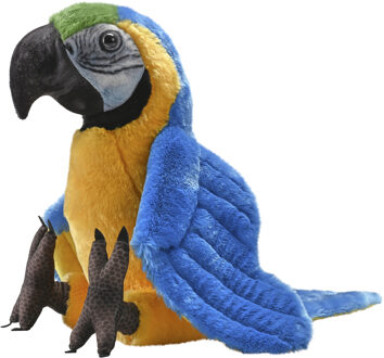 Ara knuffel - blauw - pluche - 33 cm - vogels - dieren