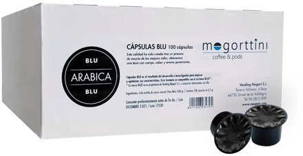 Arabica Blu Mogorttini 100 capsules