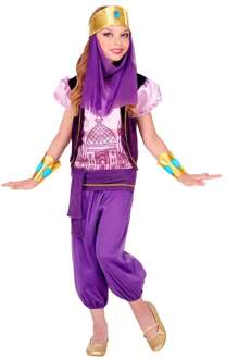 Arabische Prinses Kostuum Amira Meisje Paars - Lila