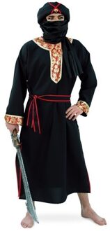 Arabische woestijn strijder carnaval verkleed kostuum Zwart