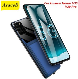 Araceli 10000 Mah Voor Huawei P20 P20 Pro Battery Case Backup Charger Cover Power Case Bank Voor Huawei P20 Pro batterij Case Honor V30 Pro blauw