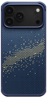 Aramid ProGuard Backcover voor de Apple iPhone 17 Pro Max - Milky Way Galaxy Blauw