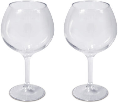 ARAVEN Aravan onbreekbare Gin Tonic ballon glazen - 4x stuks - 780 ml - polycarbonaat - kunststof - camping