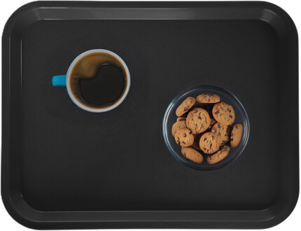 ARAVEN Horeca dienblad - zwart - 35 x 27 cm - Serveerbladen - Dienbladen