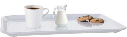 ARAVEN Plat Horeca dienblad in het wit - kunststof - 28 x 19 cm - Serveerbladen