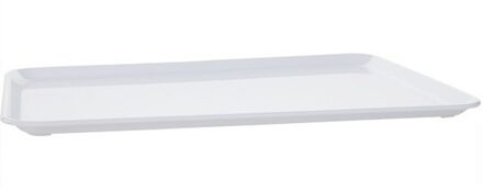ARAVEN Plat Horeca dienblad in het wit - kunststof - 35 x 24 cm - Serveerbladen