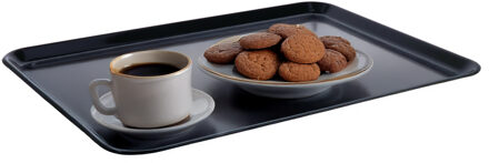 ARAVEN Plat Horeca dienblad in het zwart - kunststof - 35 x 24 cm - Serveerbladen