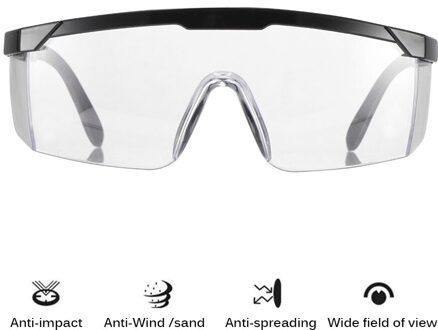 Arbeid Eye Protector Veiligheid Bril Ogen Bescherming Winddicht Stofdicht Slip Transparant Glazen Beschermende Werken Eyewear