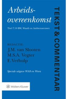 Arbeidsovereenkomst Speciale Uitgave Wab En Wnra