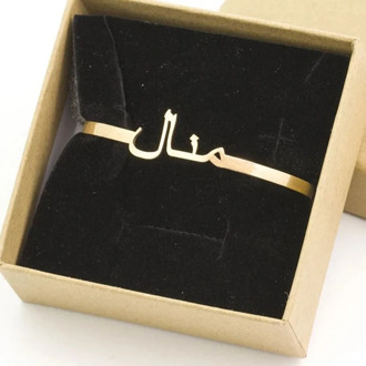 Arbic Name Bangles Kids Bangles Custom Bracelet Custom Name Bracelet Children's Arbic Stainless Steel Adjustable Mujer jewelry