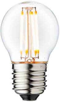 Arbitraire LED lamp, E27 Ø 4,5 cm 3,5W 2.200K dimbaar duidelijk