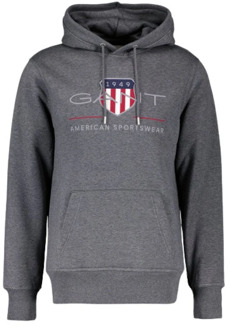 Archief Shield Hoodie Gant , Gray , Heren - 2Xl,M