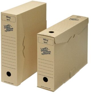 Archiefdoos Loeffs Filing Box 3003 folio 345x250x80mm karton