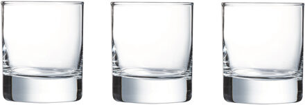 Arcoroc 12x Stuks tumbler waterglazen/whiskyglazen 200 ml - Drinkglazen Transparant