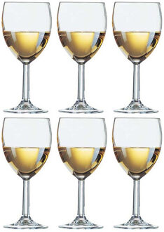 Arcoroc 12x Stuks wijnglazen Savoie voor witte wijn 240 ml Transparant