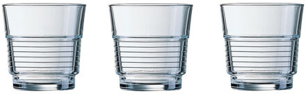 Arcoroc 6x Stuks waterglazen/drinkglazen 200 ml - Drinkglazen Transparant