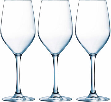 Arcoroc 6x Stuks wijnglazen van glas 270 ml - Wijnglazen Transparant