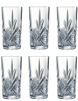 Arcoroc Broadway Longdrink Glas - 28 Cl - Set-6 Transparant