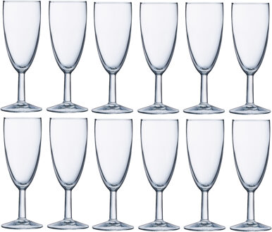 Arcoroc Champagneglazen - 48x stuks - transparant - glas - 150 ml - cava - mousserende wijn - glazen