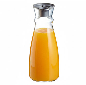 Arcoroc Glazen schenkkan/karaf - 1 liter - Sapkannen/waterkannen/schenkkannen Transparant