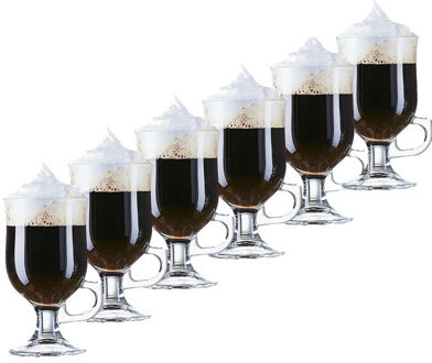 Arcoroc Irish Coffee glazen Opal transparant - 6x - 240 ml - Koffie glazen - Koffie- en theeglazen