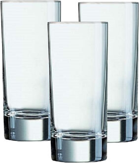 Arcoroc longdrinkglazen - set 12x stuks - 220 ml - glas - transparant - Longdrinkglazen