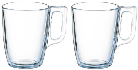 Arcoroc Theeglazen Ceylon - 12x - transparant glas - 6.5 x 8 cm - 250 ml - Koffie- en theeglazen