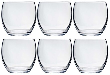 Arcoroc Tumbler waterglazen - 6x stuks - 340 ml - Luxe drinkglazen - Glas