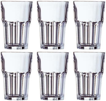 Arcoroc waterglazen/drinkglazen - 6x stuks - 350 ml - Granity serie - Drinkglazen Transparant