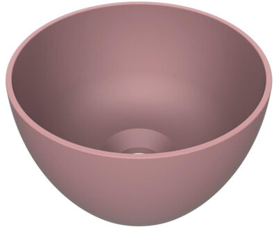 Arcqua Arqua Olivia Waskom - 22x22cm - rond - opbouw - mat roze WAS405222 Roze mat