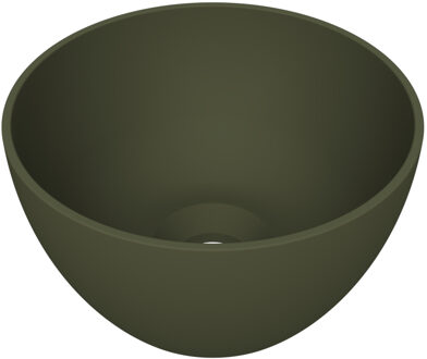 Arcqua Arqua Opbouw Waskom Olivia Rond 22x22x12CM Mat Groen