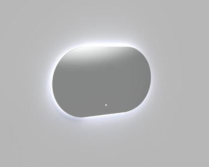Arcqua Badkamerspiegel Arcqua Reflect Ovaal 100x70 cm Horizontaal Incl. LED Verlichting