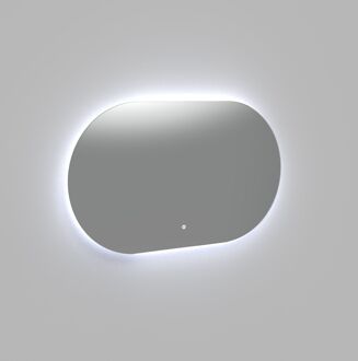 Arcqua Badkamerspiegel Arcqua Reflect Ovaal 100x70 cm Horizontaal Incl. LED Verlichting